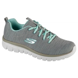 Skechers Schechers Twisted Fortune Shoes 12614-gymn grigio
