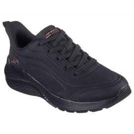 Skechers Schechers Bobs Squad Waves - Showing 117485 BBK Shoes nero