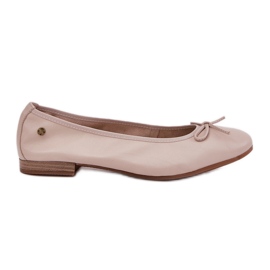 Ballerinas in pelle femminile Maciejka P6800-04 beige