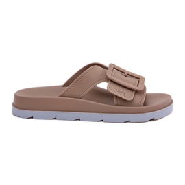 Flip da donna profumata con una fibbia decorativa Zaxy RR285076 beige