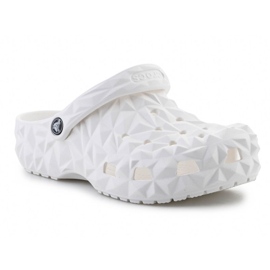Crocs classic geometric chog 209563-100 infradito bianca