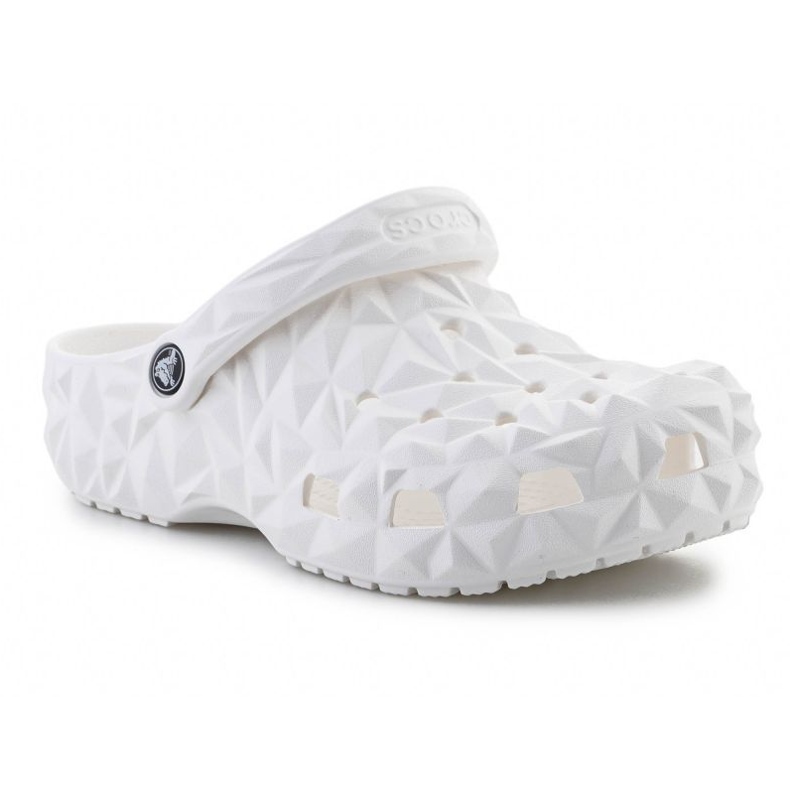Crocs classic geometric chog 209563-100 infradito bianca