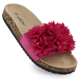 Infradito da donna con fiori rosa evento 8319