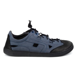 Scarpe da uomo a piedi nudi olivier 320kz con ventilazione blu navy