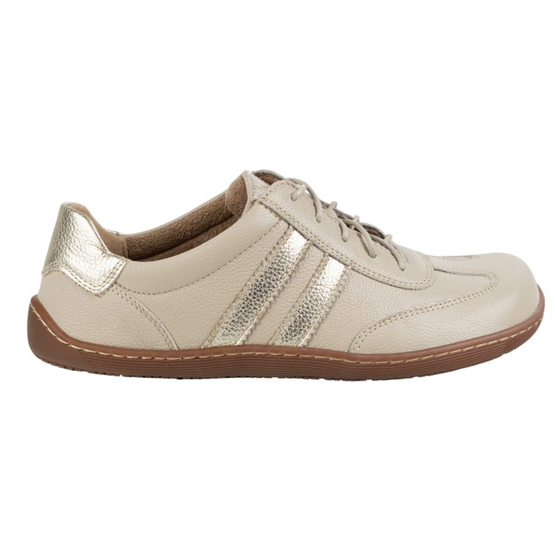 Olivier Scarpe minimaliste in pelle a piedi da donna 1287 sneaker beige
