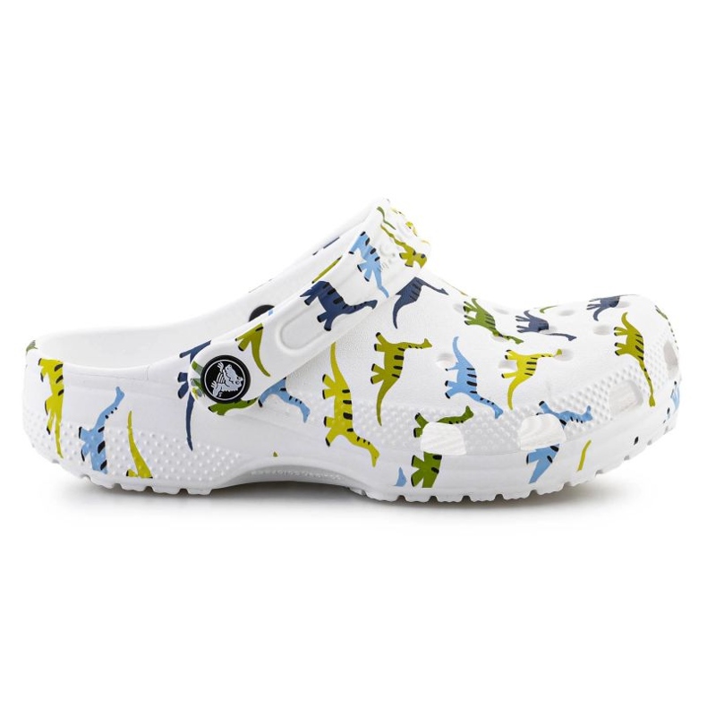 Children's Oungs Crocs Crocs Classic Print Clog 209695-9DH White bianca