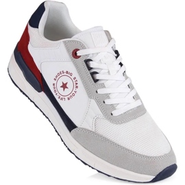 Scarpe sportive da uomo Memory Foam Big Star LL174255 101 White bianco