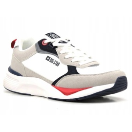 Scarpe sportive da uomo Memory Foam Big Star LL174235 White bianco