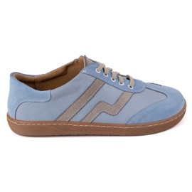 Scarpe in pelle da donna a piedi nudi Olivier Eliza Blue