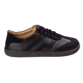 Scarpe in pelle da donna a piedi nudi Olivier Eliza Black nero
