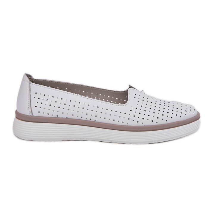 EVento Scarpe in pelle aperta da donna bianca