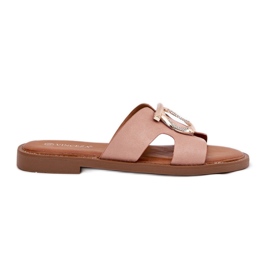 Flop da donna a copertura piatta con un beige di Vinceza 17381