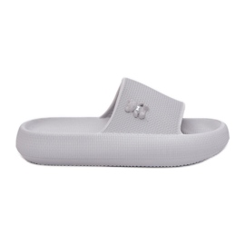 Flip di schiuma femminile Flip sulla piattaforma con un orsacchiotto Vinceza 75210 Grigio