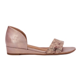 Sandali in pelle Maciejka 01971-71 PLN d'oro