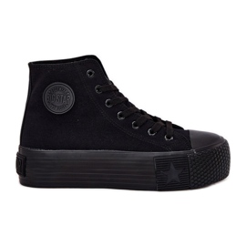 Sneaker femminili sulla piattaforma nera Big Star RR274742 nero