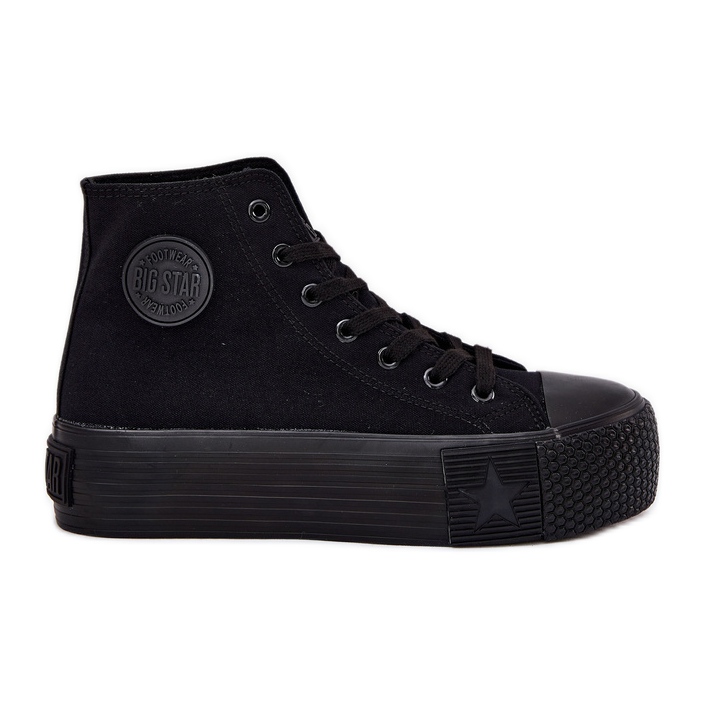 Sneaker femminili sulla piattaforma nera Big Star RR274742 nero