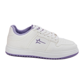 Sneaker femminile Big Star RR274A245 Sistema bianco e viola hi-poli