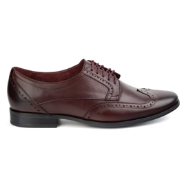 Olivier Scarpe in pelle maschile - Modello 1023 Cherry rosso