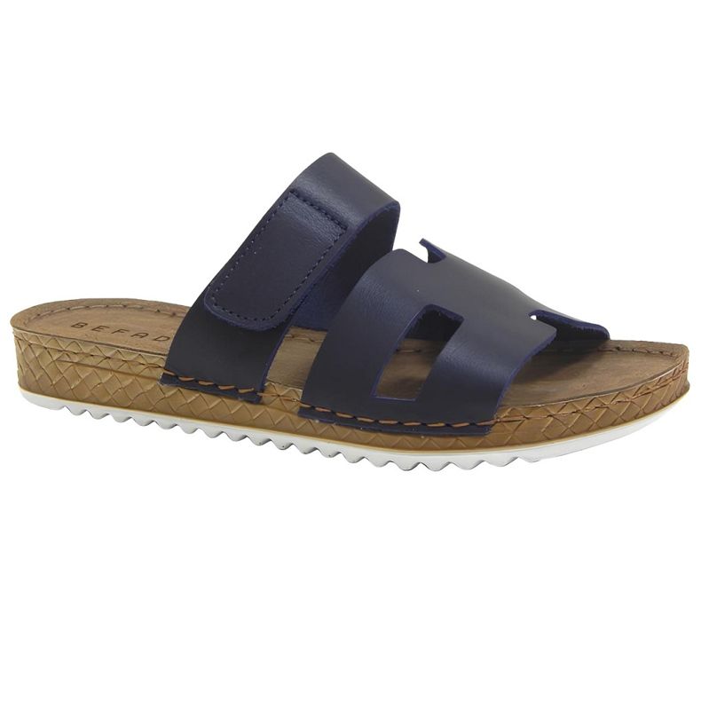 Slifori di cuoio da donna Befado 158d297 blu navy
