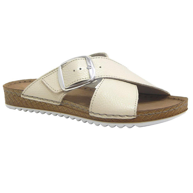 Slifori di cuoio da donna Befado 158d293 beige
