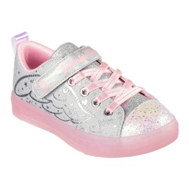 Skechers Schechers S Luci Twinke Sparks Heather Magic 314703L-Gypk Scarpe argento