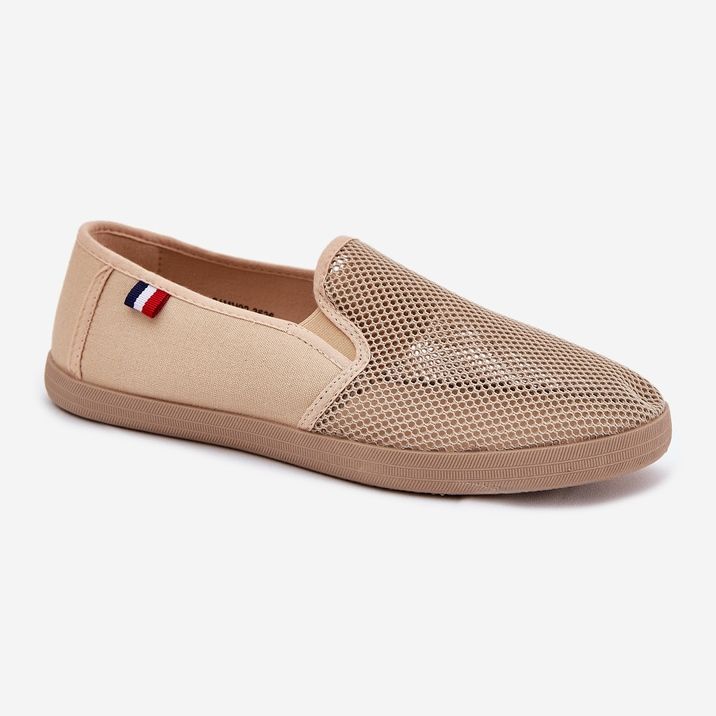 EVento Sneakers openwork mash mesh sneaker sneaker beige