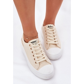 Sneaker femminili sulla piattaforma Lee Cooper LCW-24-44-2464L beige