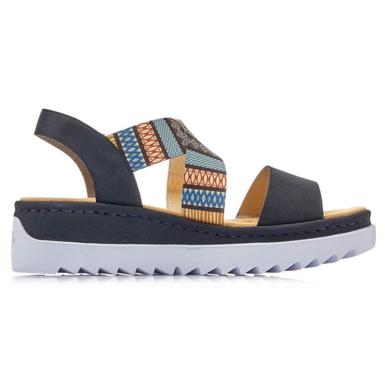 Sandals femminile Rieker V44G8-14 Black nero