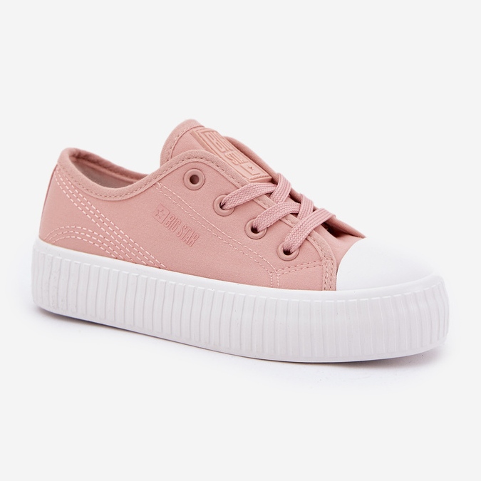 Big Star RR374011 Pink Lace -Up Sneaker rosa
