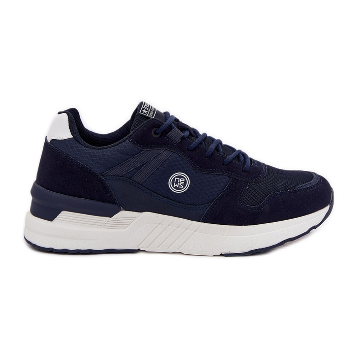 EVento Scarpe da sneaker maschile sulla piattaforma blu navy