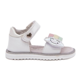 EVento Sandali da bambino con chiusura in velcro, bianchi bianca