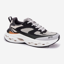 Scarpe sportive maschili sulla piattaforma di sistema Hi-Polish RR174023 Big Star RR174023 grigio
