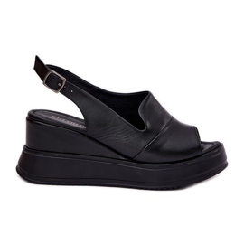 ARTIKER Sandali in pelle femminile per ancoraggio Artker 52C0484 Nero