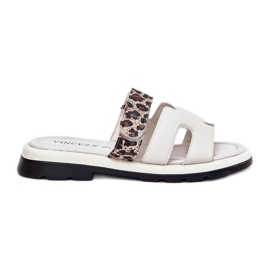 Flip in pelle femminile Flip Vinceza 66769 Light Bell beige