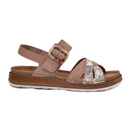 Sandali femminili con inblu gs000056 beige