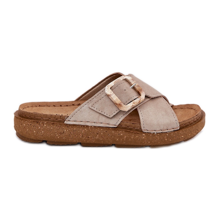 Infradito da donna con inblu ED000025 beige