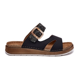 Flip da donna leggero con fibbia nera inblu GS000055 nero