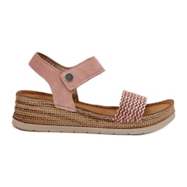 Sandali femminili sul cuneo Inblu RV000014 rosa
