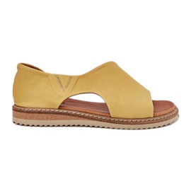 Sandali in pelle femminile artiker 46c1015 giallo