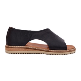 Sandali in pelle femminile artiker 46c1016 nero