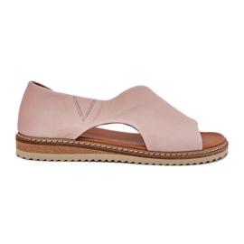 Sandali in pelle da donna artiker 46c1018 rosa chiaro