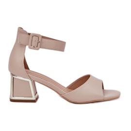 EVento Sandali Da Donna Su Un Tacco Alto, Beige