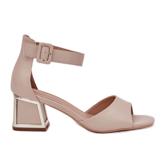 EVento Sandali Da Donna Su Un Tacco Alto, Beige