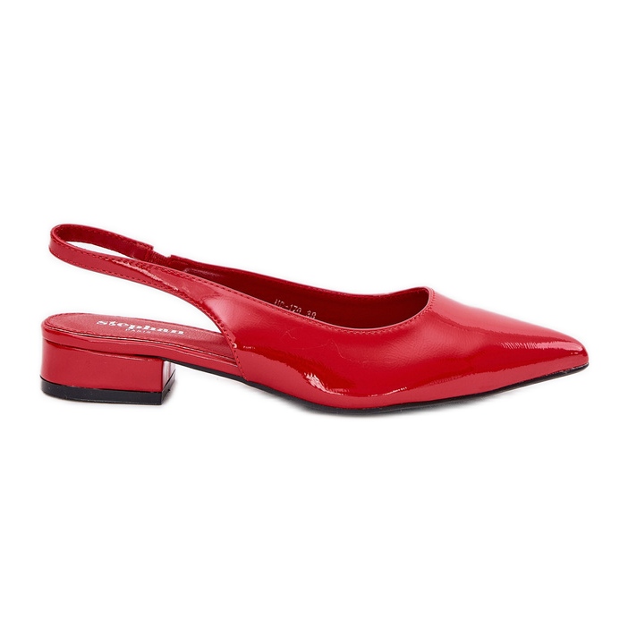 Ballerinas rossa a ruote basse rosse rosso