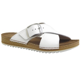 Slifori di cuoio da donna Befado 158d295 bianco