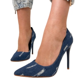 Pompe del tallone blu navy