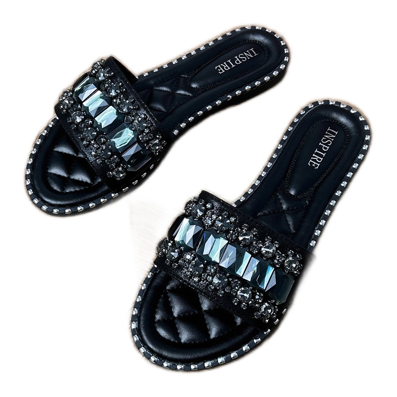 Flip black -frops decorati con cristalli nero