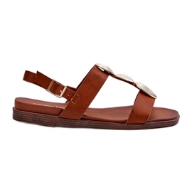 Sandali Bassi Con Decori da Donna Sergio Leone SK072H Marrone