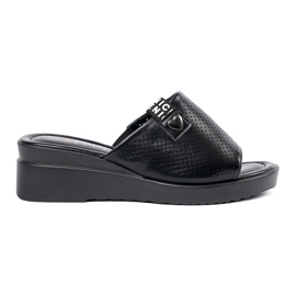 Seastar Black Flip -flips sulla piattaforma Openwork nero