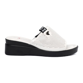 Seastar Flip Openwork White Flip sulla piattaforma bianco
